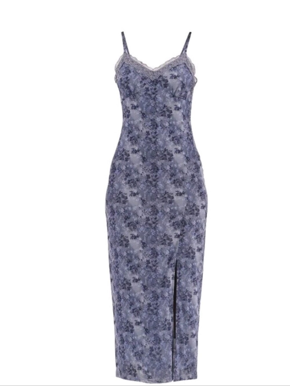 No Boundaries Women’s Lace Trim Maxi Mesh Dress Size-L(12-14) NWT